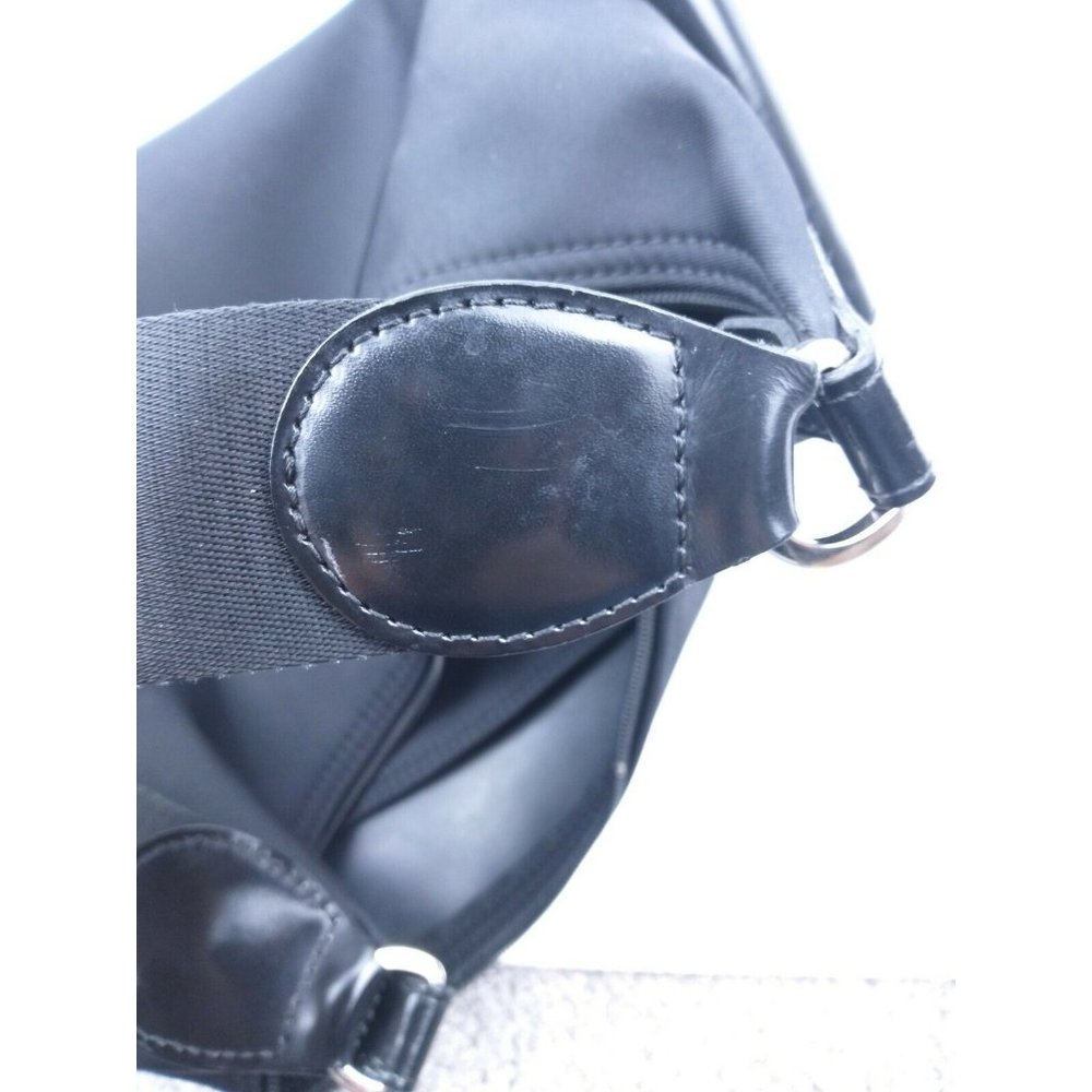 Longchamp Black Nylon Small Crescent Mini Hobo - Picture 10 of 12